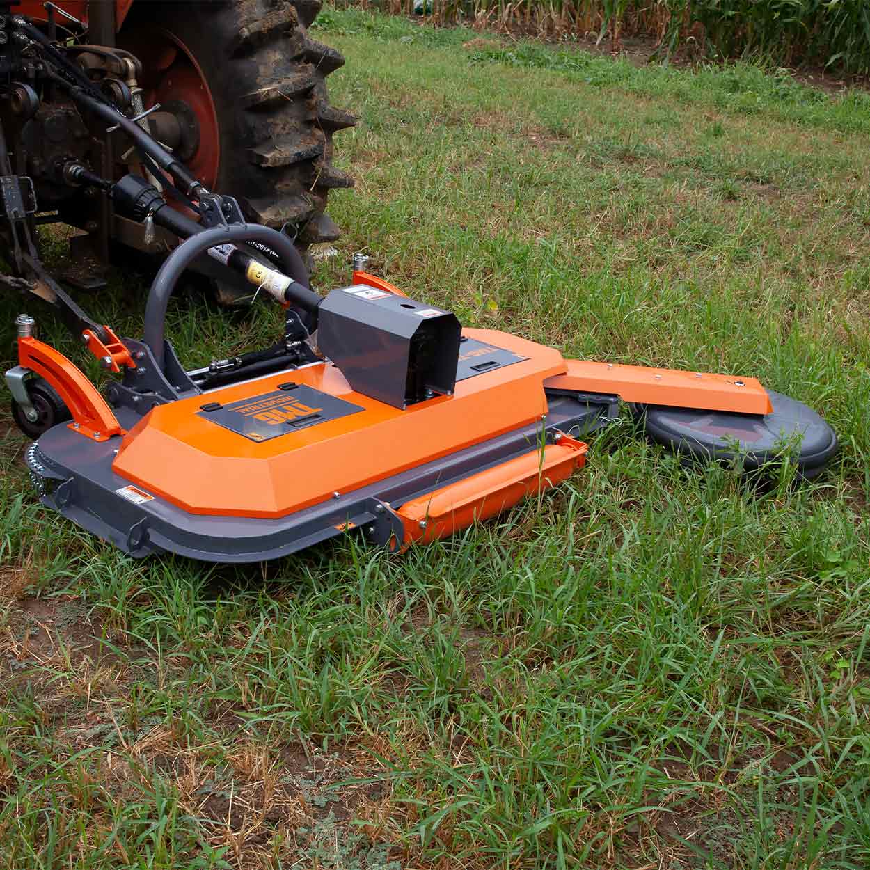 TMG Industrial 70” Offset Orchard Finishing Weeding Mower w/Swivel-Arm Disc Device, 3-Point Hitch, TMG-TMO70