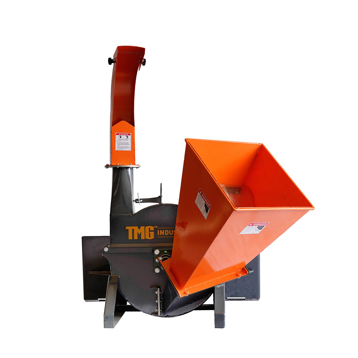 TMG Industrial 4” Skid Steer Wood Chipper, Gravity-Fed, Universal Skid Steer Mount, TMG-WC42S